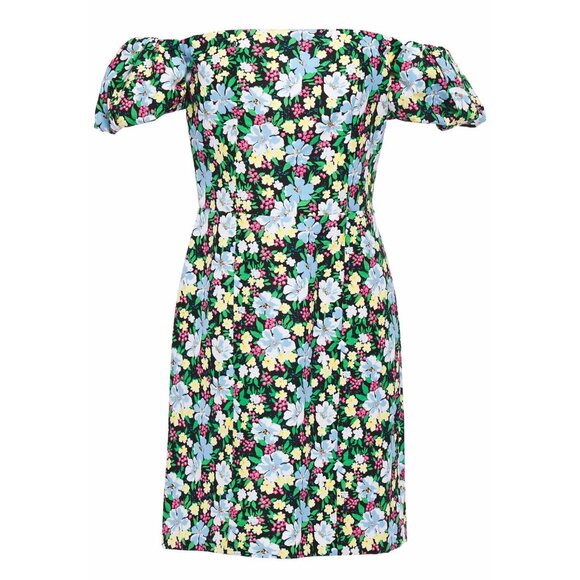 Maje Rapy Floral Off the Shoulder Dress ASO Emily in Paris - Picture 5 of 12